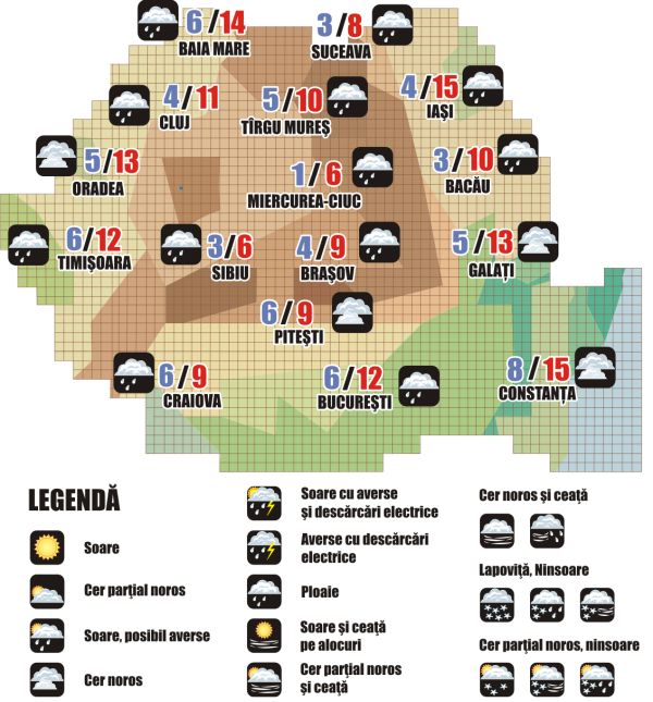 Prognoza meteo (03.10. - 04.10.2025)